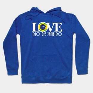 LOVE Rio De Janeiro (white text) Hoodie